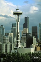 cloudy seattle10by15